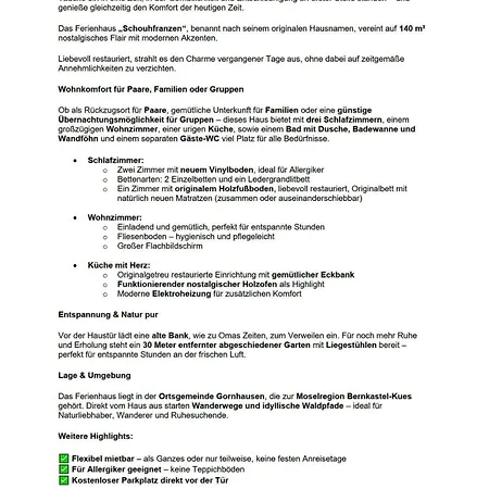 Schouhfranzen 펜션